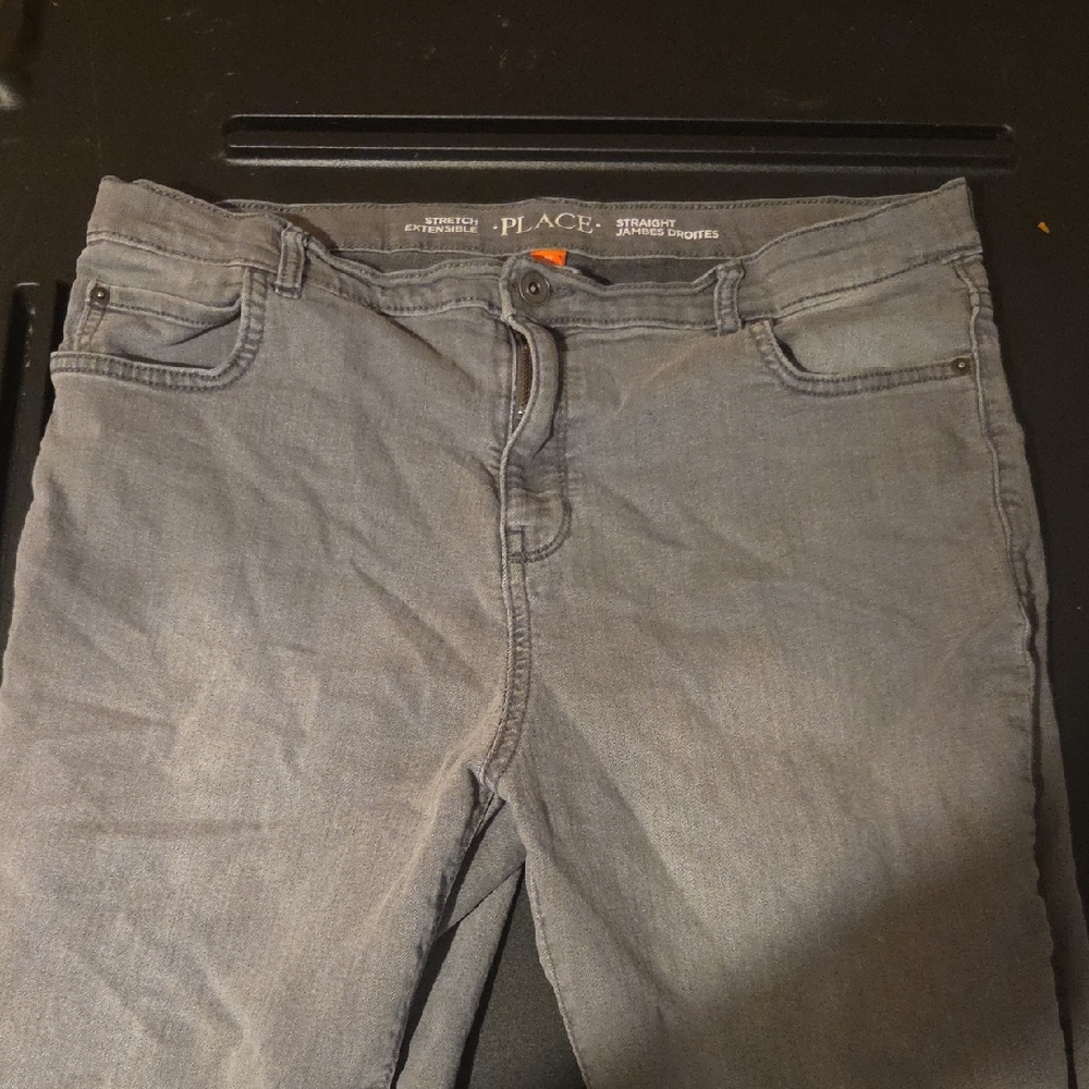 PLACE  Straight Leg Gray Jeans